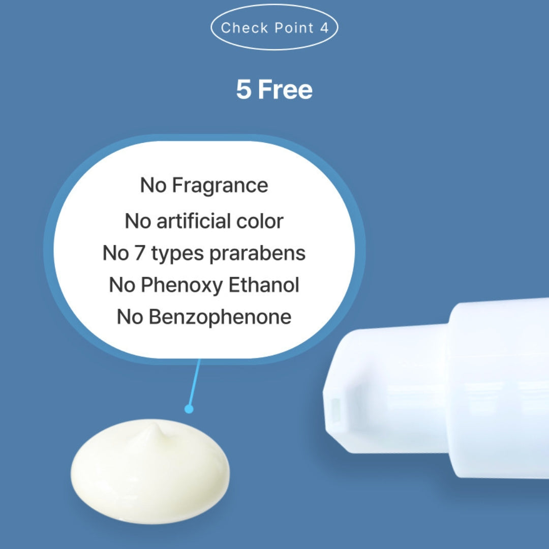 5-Free formula—no fragrance, no artificial color, no parabens, no phenoxyethanol, no benzophenone; Niacinamide 15 swatch and pump.