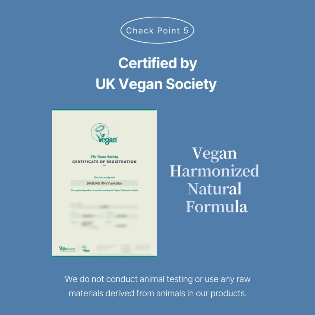 Certified by The Vegan Society (UK)—Vanhalla Niacinamide line with vegan, animal-free formula