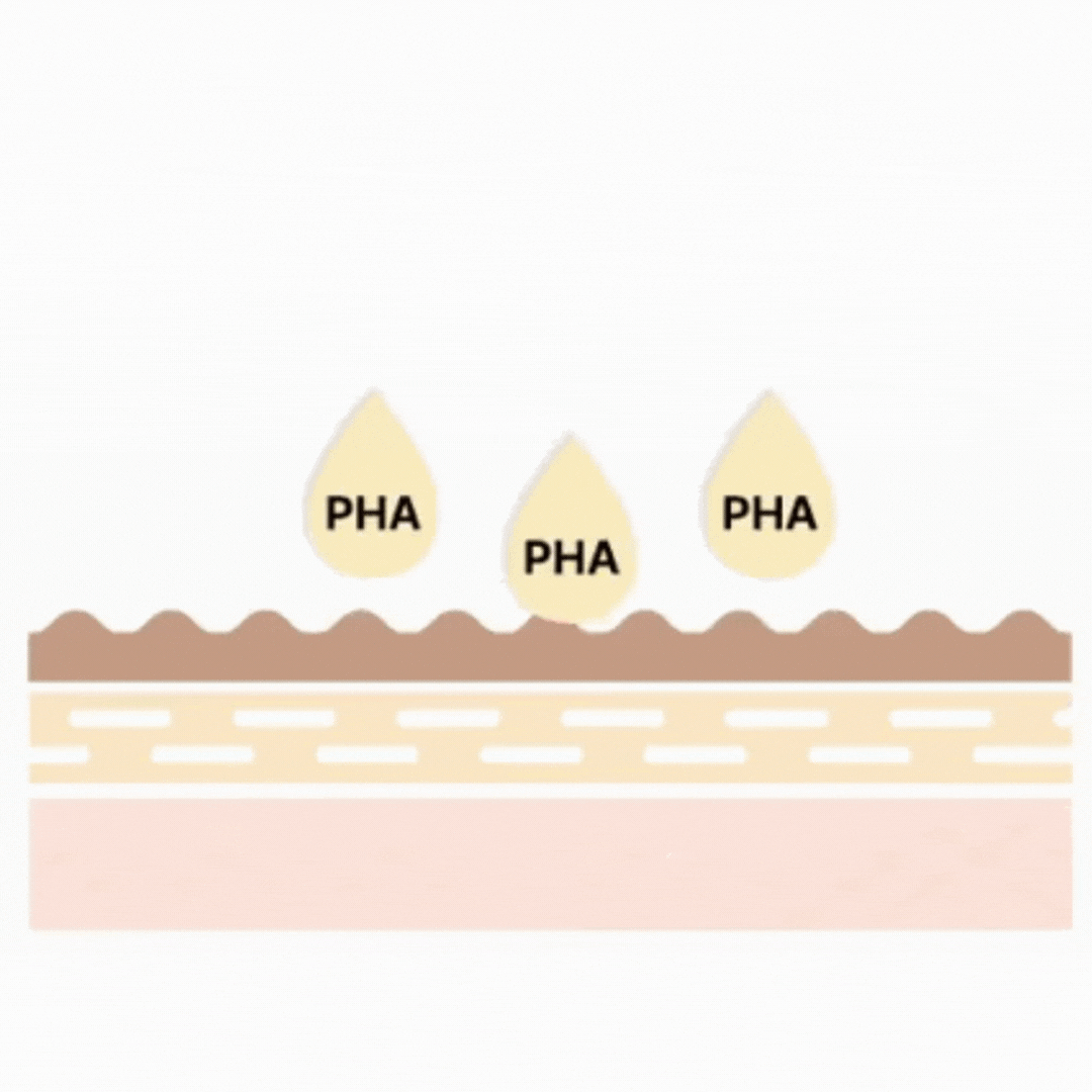 Illustration of toner layers hydrating and supporting the skin barrier
