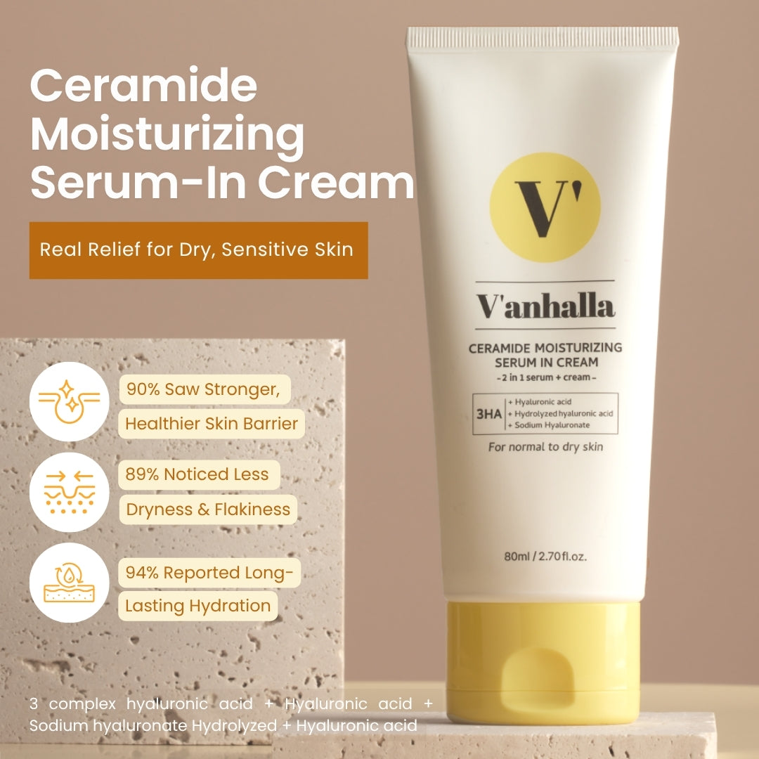 V’anhalla Ceramide Moisturizing Cream with Hyaluronic Acid – relief for dry, sensitive skin