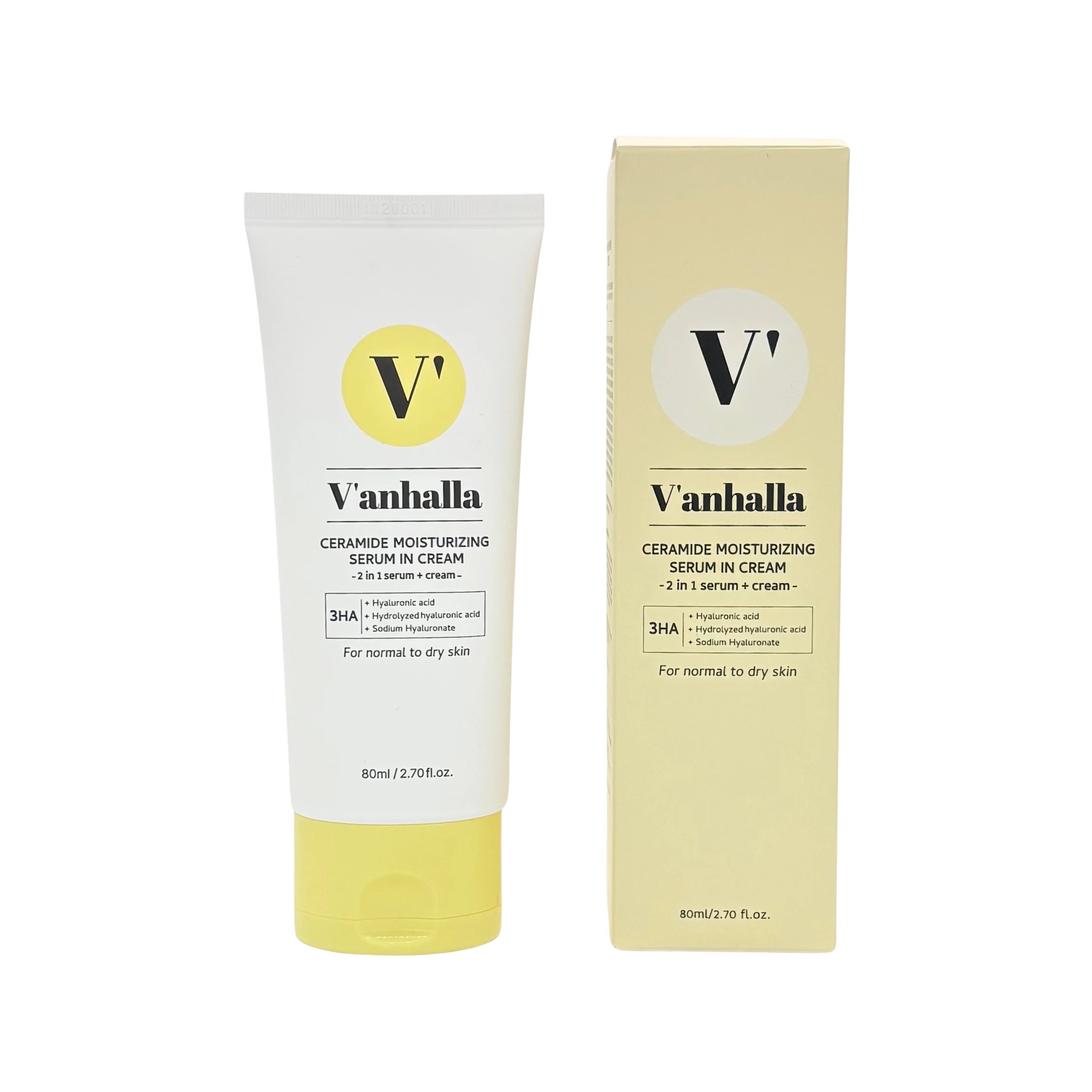 Vanhalla Ceramide Moisturizing Serum-In Cream – Vegan, Nourishing, Rich Hydration & Skin Barrier care