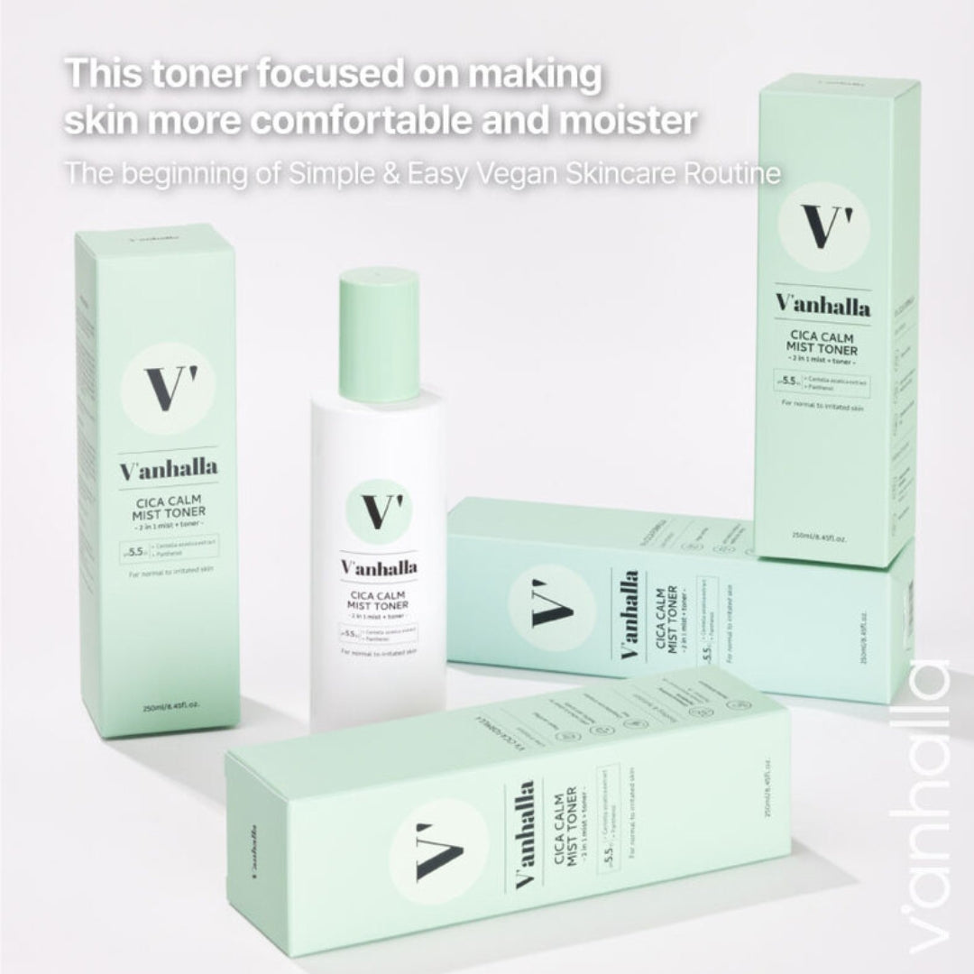 V’anhalla Cica Calm Mist Toner – clinically tested safe with 0% skin irritation