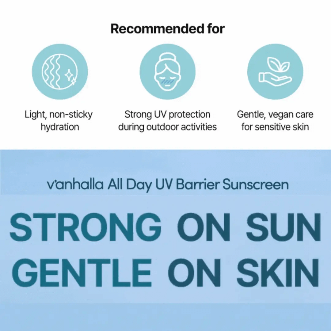 Vanhalla All Day UV Barrier Sunscreen advertisement