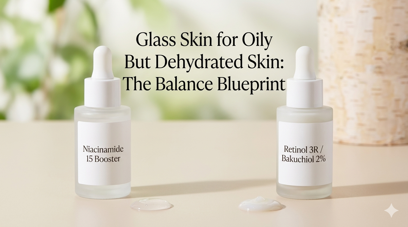 V'anhalla Niacinamide 15 Booster and Retinol 3R serums for oily dehydrated skin Glass Skin balance blueprint
