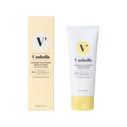 V’anhalla Ceramide Moisturizing Serum-in-Cream 80ml – hydrating face cream for normal to dry skin