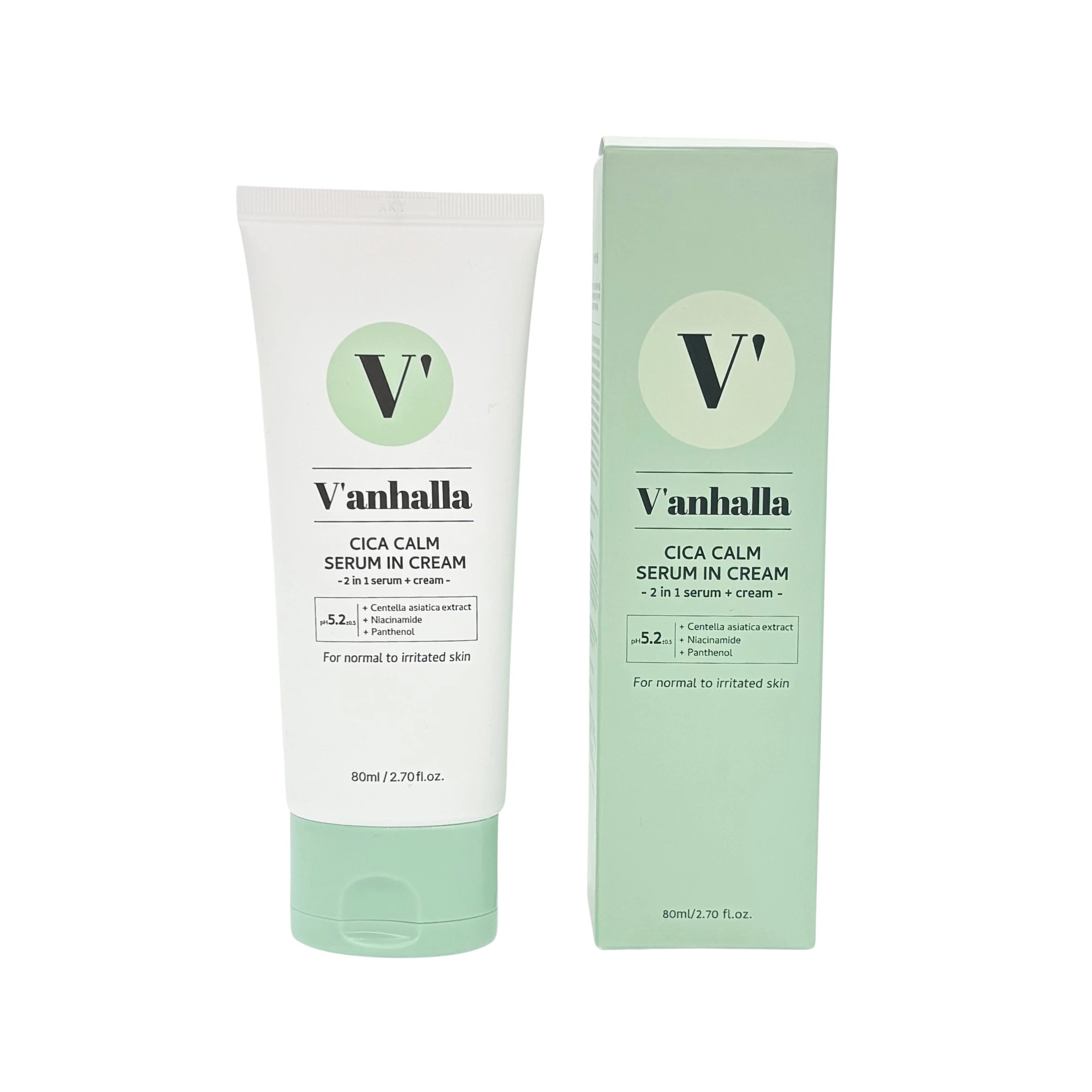 [1+1] Vanhalla Cica Calm Serum-In Cream – Vegan, Lightweight Hydration & Soothing Care